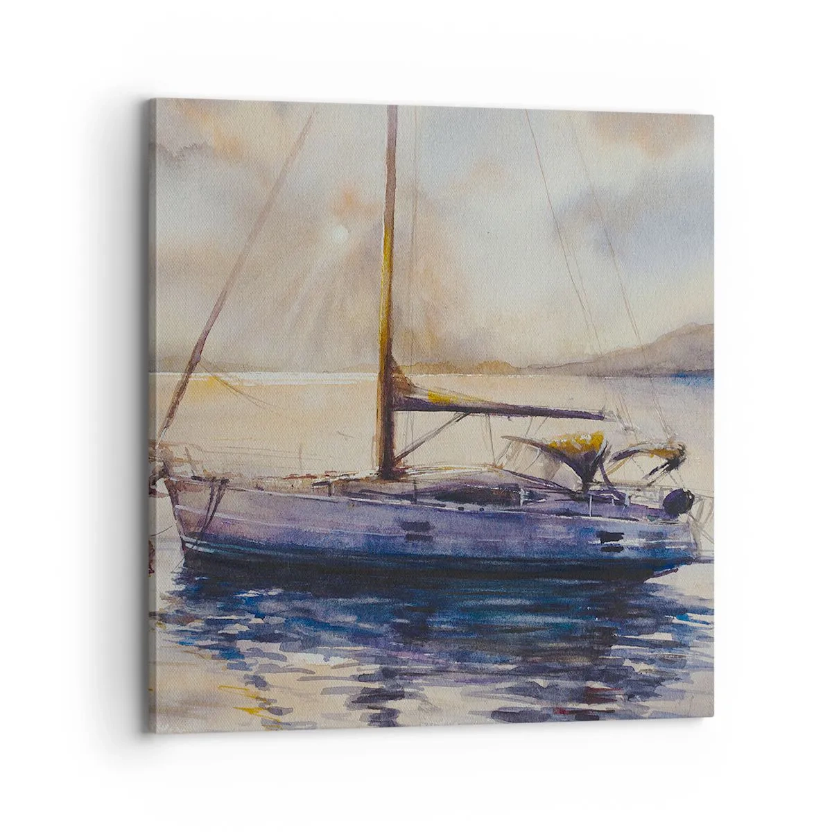 Bild auf Leinwand - Leinwandbild - Abend in der Bucht - 70x70 cm