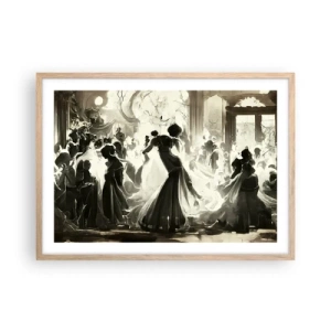 Poster in einem Rahmen aus heller Eiche - Die große Maskerade - 70x50 cm