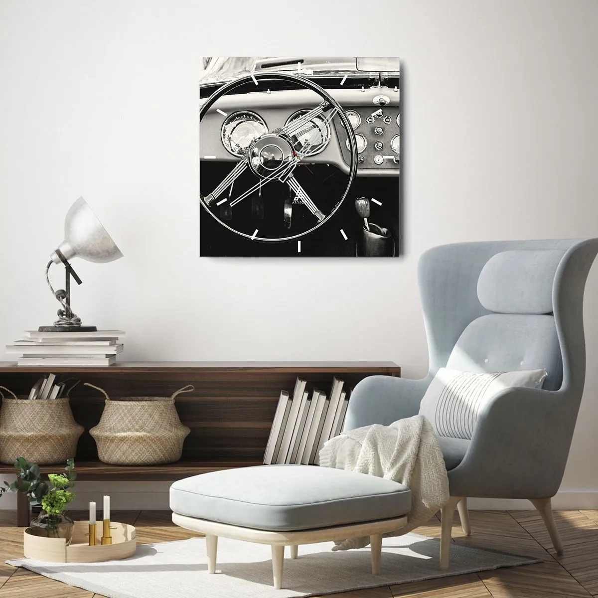 Wanduhr - Glasuhr - Ein Sammlertraum - 40x40 cm