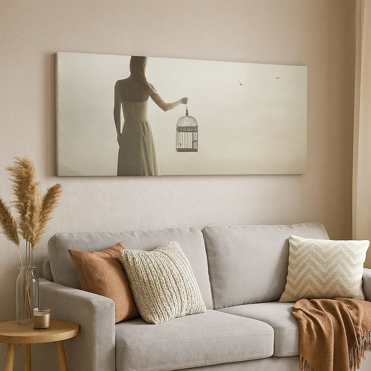 Bild auf Leinwand - Leinwandbild - Sei frei - 30x30 cm