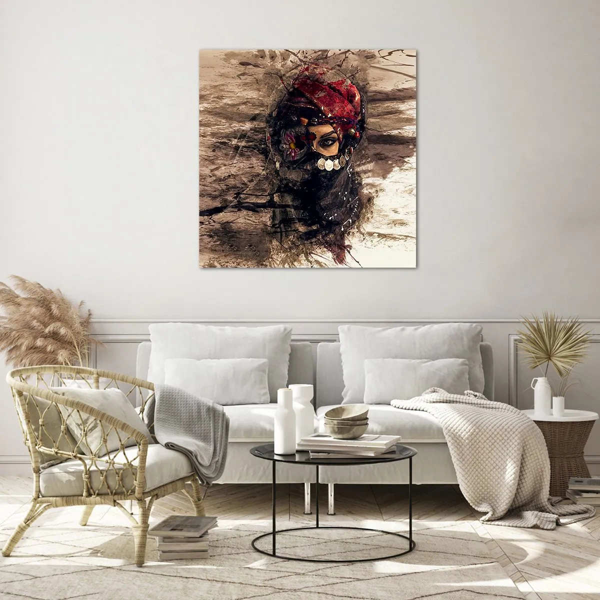 Glasbild - Bild auf glas - Gelinde gesagt besorgniserregend - 50x50 cm