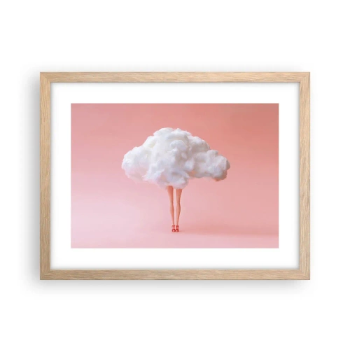 Poster in einem Rahmen aus heller Eiche - Süßes Versprechen - 40x30 cm