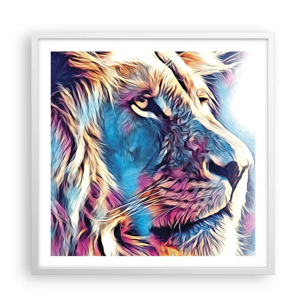 Poster in einem weißen Rahmen - Die Weisheit der Natur - 60x60 cm