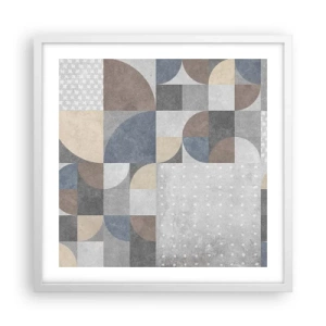Poster in einem weißen Rahmen - Keramische Fantasie - 50x50 cm