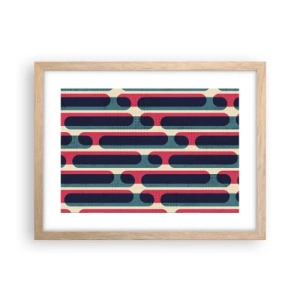 Poster in einem Rahmen aus heller Eiche - In die Tiefe und vorwärts - 40x30 cm