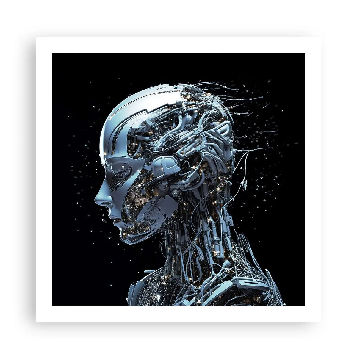 Poster - Technologie ist eine Frau - 60x60 cm