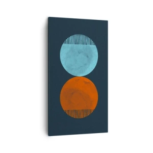 Bild auf Leinwand - Leinwandbild - Nur Geometrie? - 45x80 cm