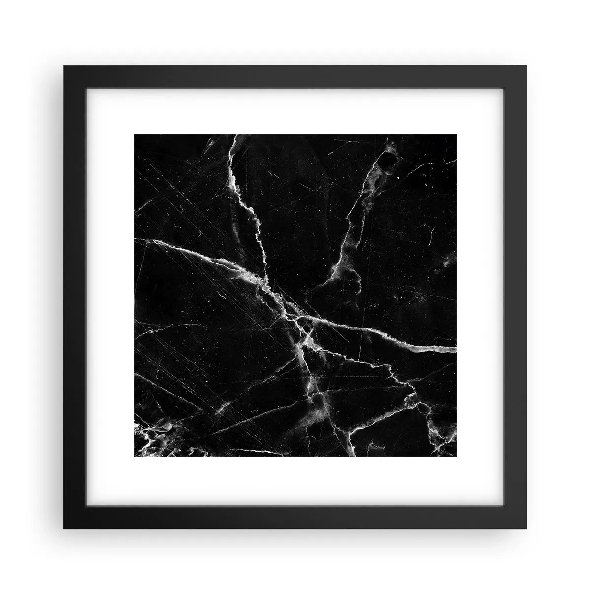 Poster in einem schwarzem Rahmen - Geheimleben des Steins - 30x30 cm