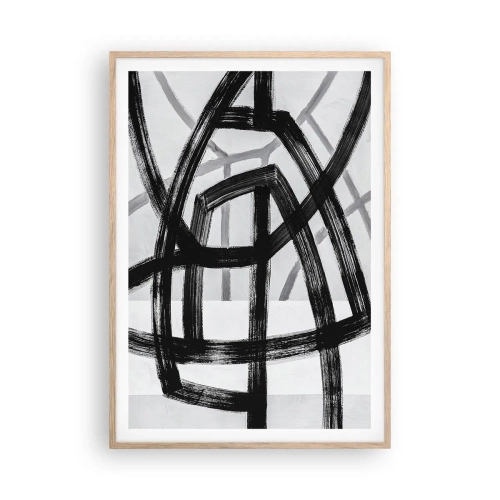 Poster in einem Rahmen aus heller Eiche - Bautiefe - 70x100 cm
