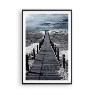 Poster in einem schwarzem Rahmen - Direkt ans Ufer - 61x91 cm