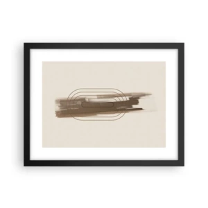 Poster in einem schwarzem Rahmen - Ein Hauch von Grau - 40x30 cm