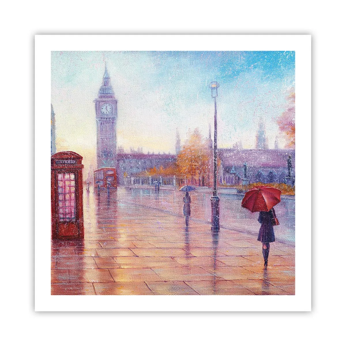 Poster - Londoner Herbsttag - 60x60 cm