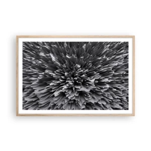 Poster in einem Rahmen aus heller Eiche - Härter kann es nicht werden - 91x61 cm