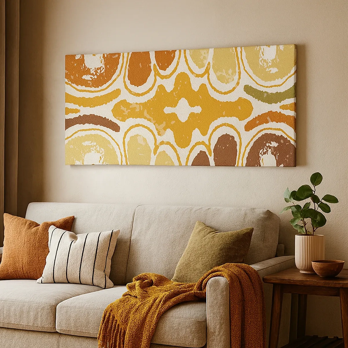 Bild auf Leinwand - Leinwandbild - Sentimentale Abstraktion - 30x30 cm