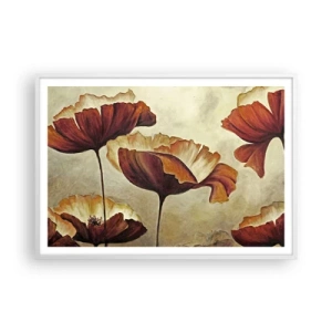 Poster in einem weißen Rahmen - Weideland - 100x70 cm