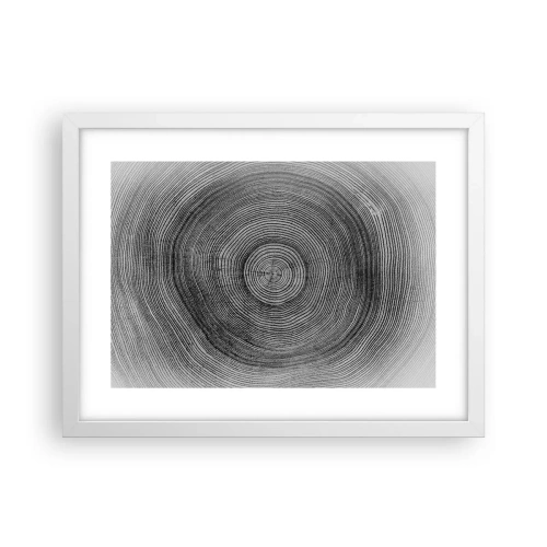 Poster in einem weißen Rahmen - Zeichen der Zeit - 40x30 cm