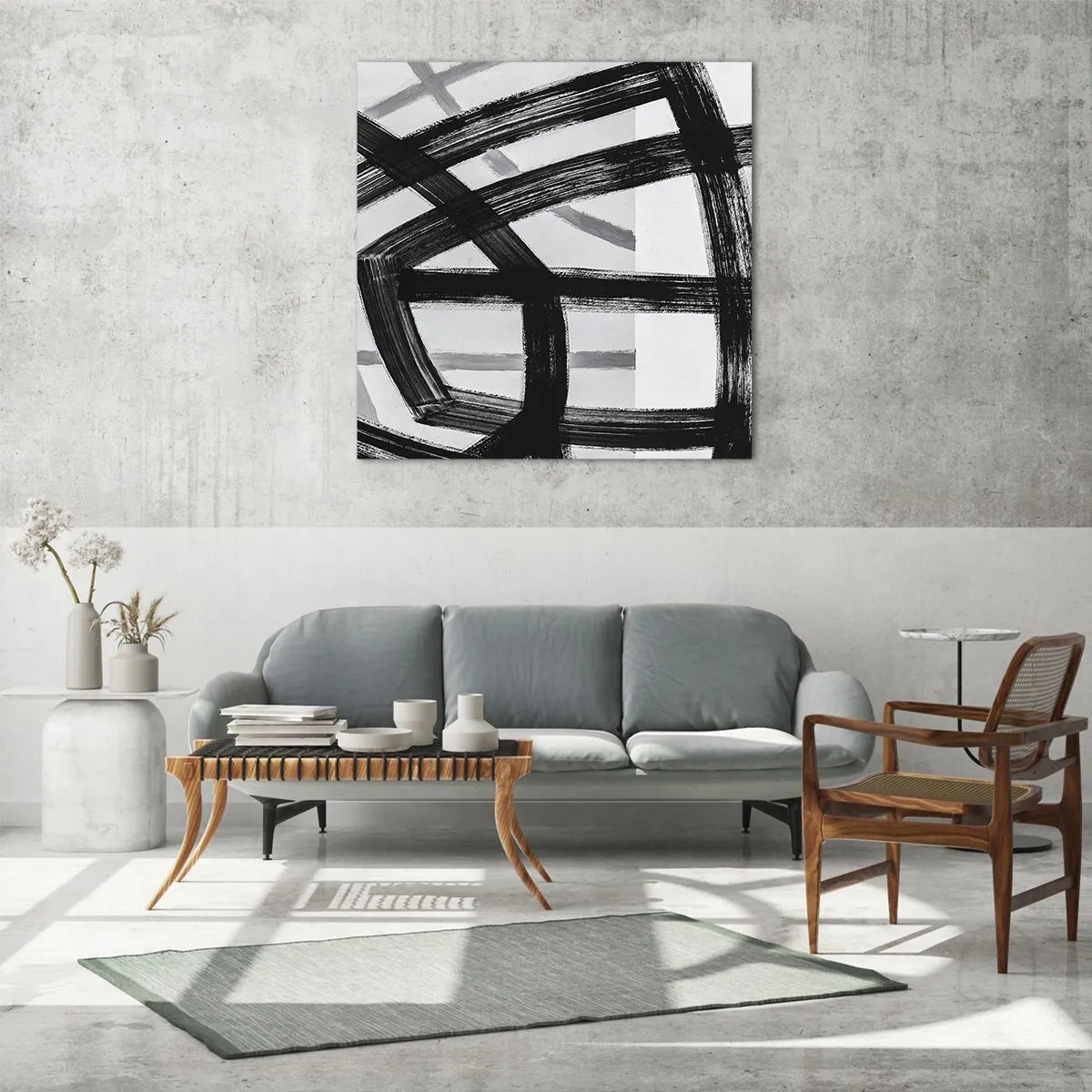 Glasbild - Bild auf glas - Bautiefe - 60x60 cm