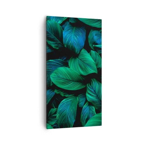 Bild auf Leinwand - Leinwandbild - In der grünen Menge - 55x100 cm