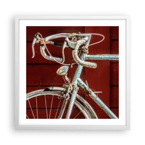 Poster in einem weißen Rahmen - Geschaffen um zu siegen - 50x50 cm