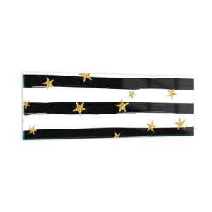 Glasbild - Bild auf glas - Wir wurden alle unter einem glücklichen Stern geboren - 90x30 cm