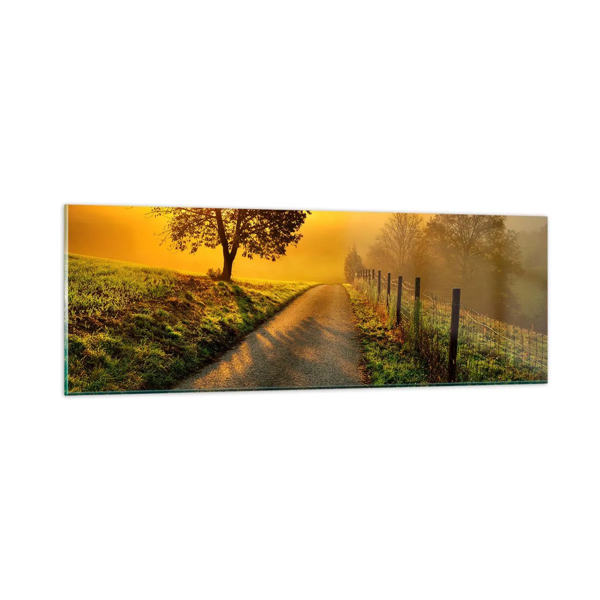 Glasbild - Bild auf glas - Honig-Nachmittag - 90x30 cm