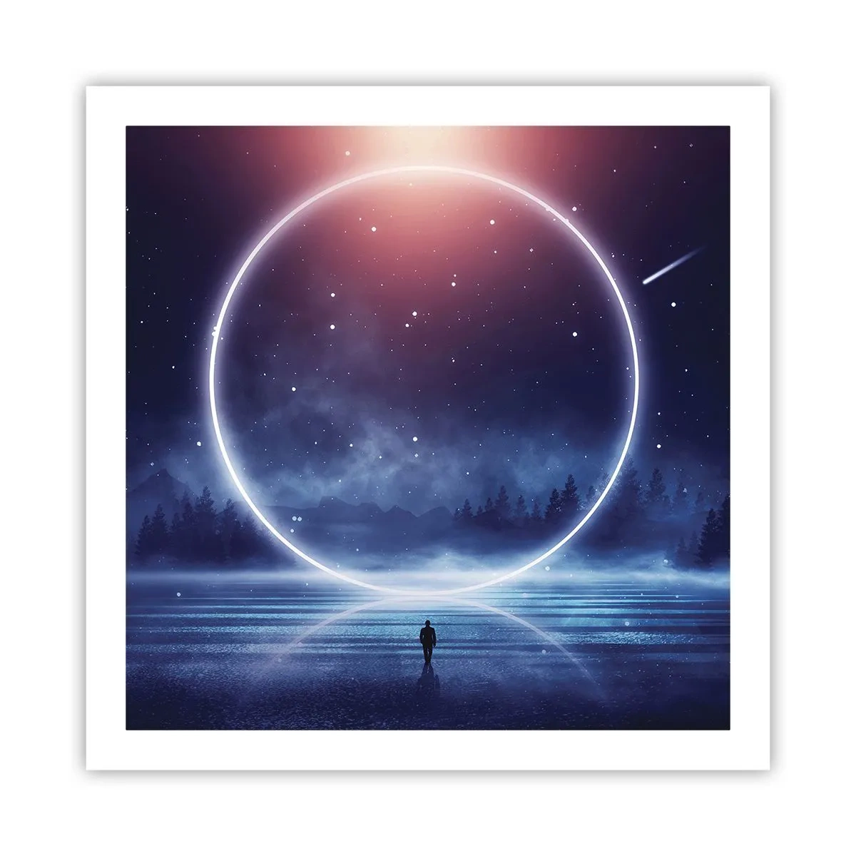 Poster - Sie sind schon da ... - 60x60 cm