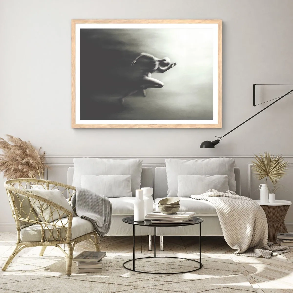 Poster in einem Rahmen aus heller Eiche - Unwiderstehlich - 100x70 cm