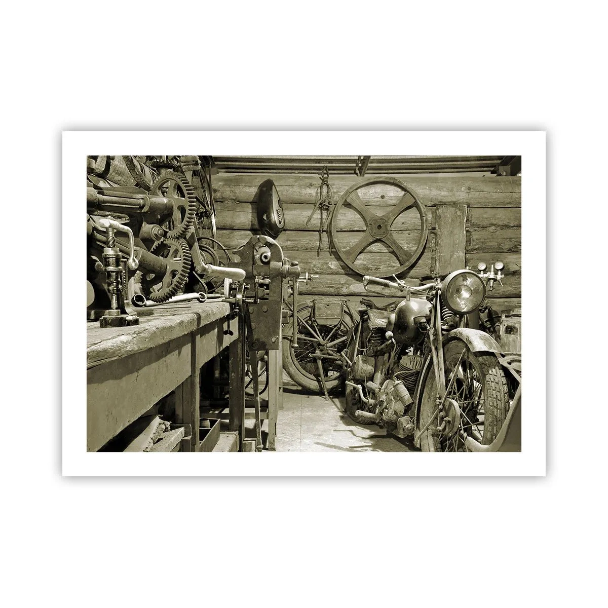 Poster - Im Schuppen von Onkel Władek - 70x50 cm