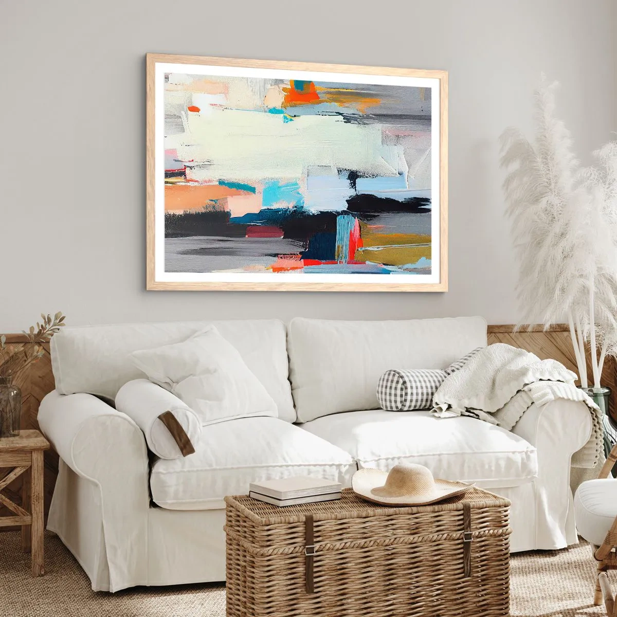 Poster in einem Rahmen aus heller Eiche - Gibt es eine Methode? - 50x40 cm