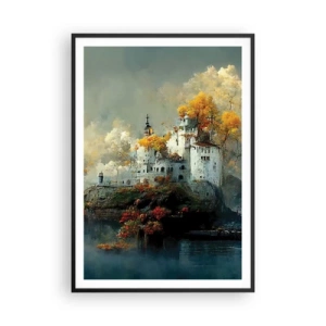 Poster in einem schwarzem Rahmen - Beginn einer romantischen Geschichte - 70x100 cm