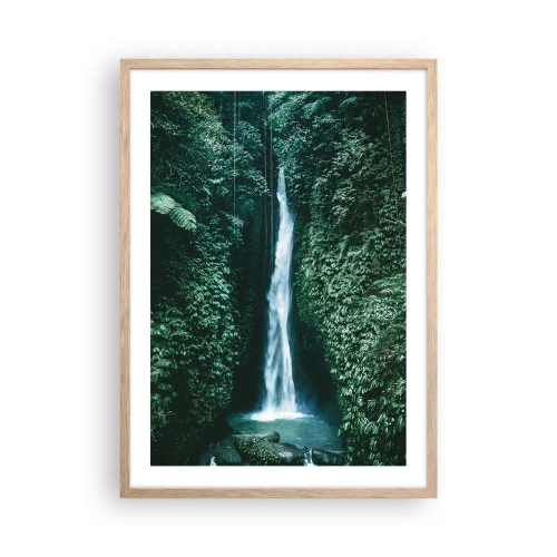 Poster in einem Rahmen aus heller Eiche - Tropisches Spa - 50x70 cm