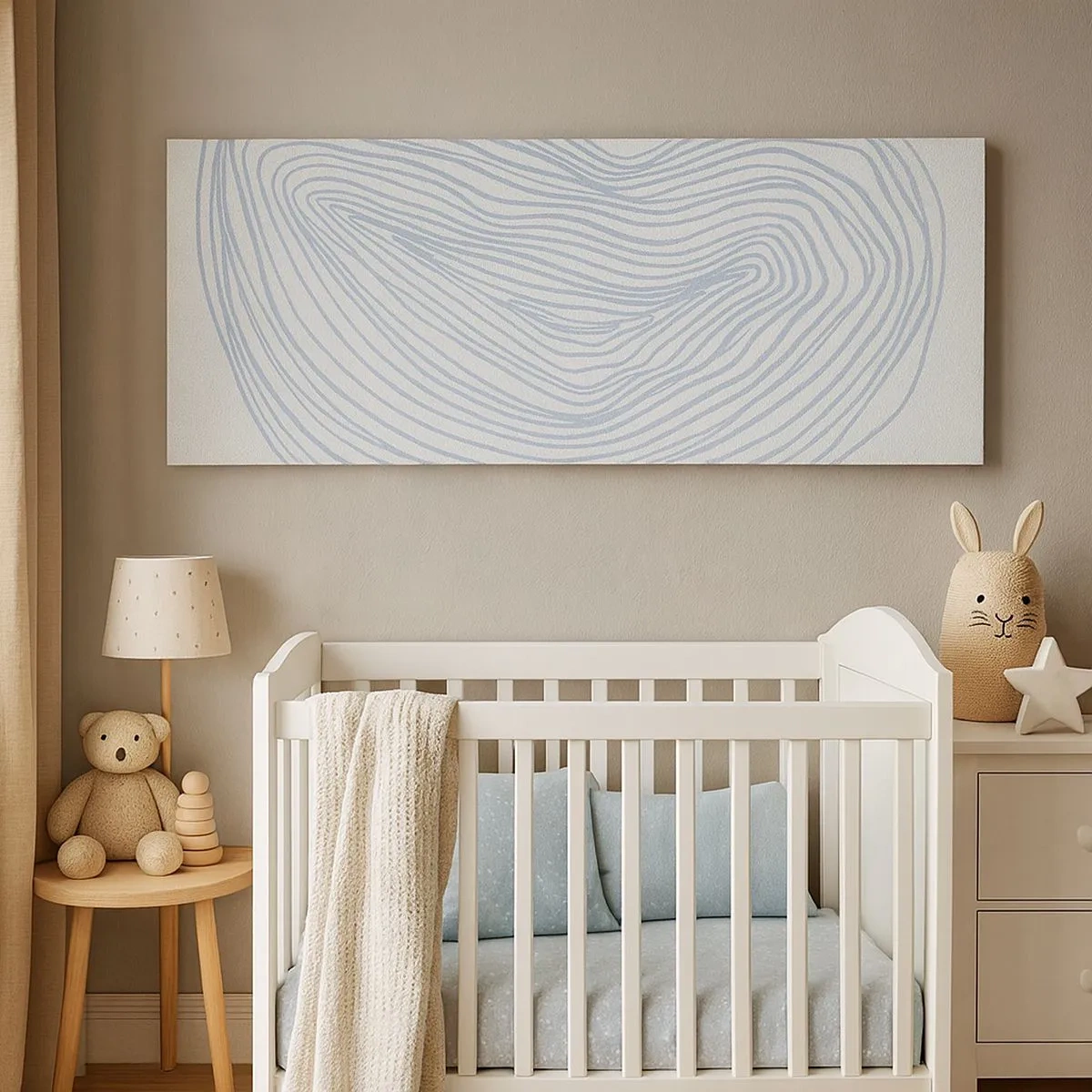 Bild auf Leinwand - Leinwandbild - Das Lächeln der Wassertropfen - 100x40 cm