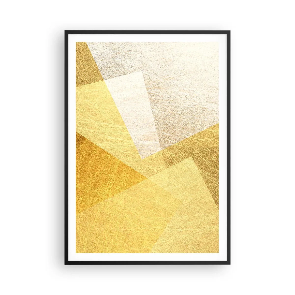 Poster in einem schwarzem Rahmen - Geometriewetter - 70x100 cm