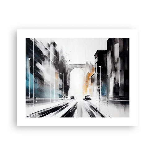 Poster - Stadtstudie: Architektur und Bewegung - 50x40 cm