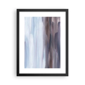 Poster in einem schwarzem Rahmen - Elemente: Wasser - 30x40 cm