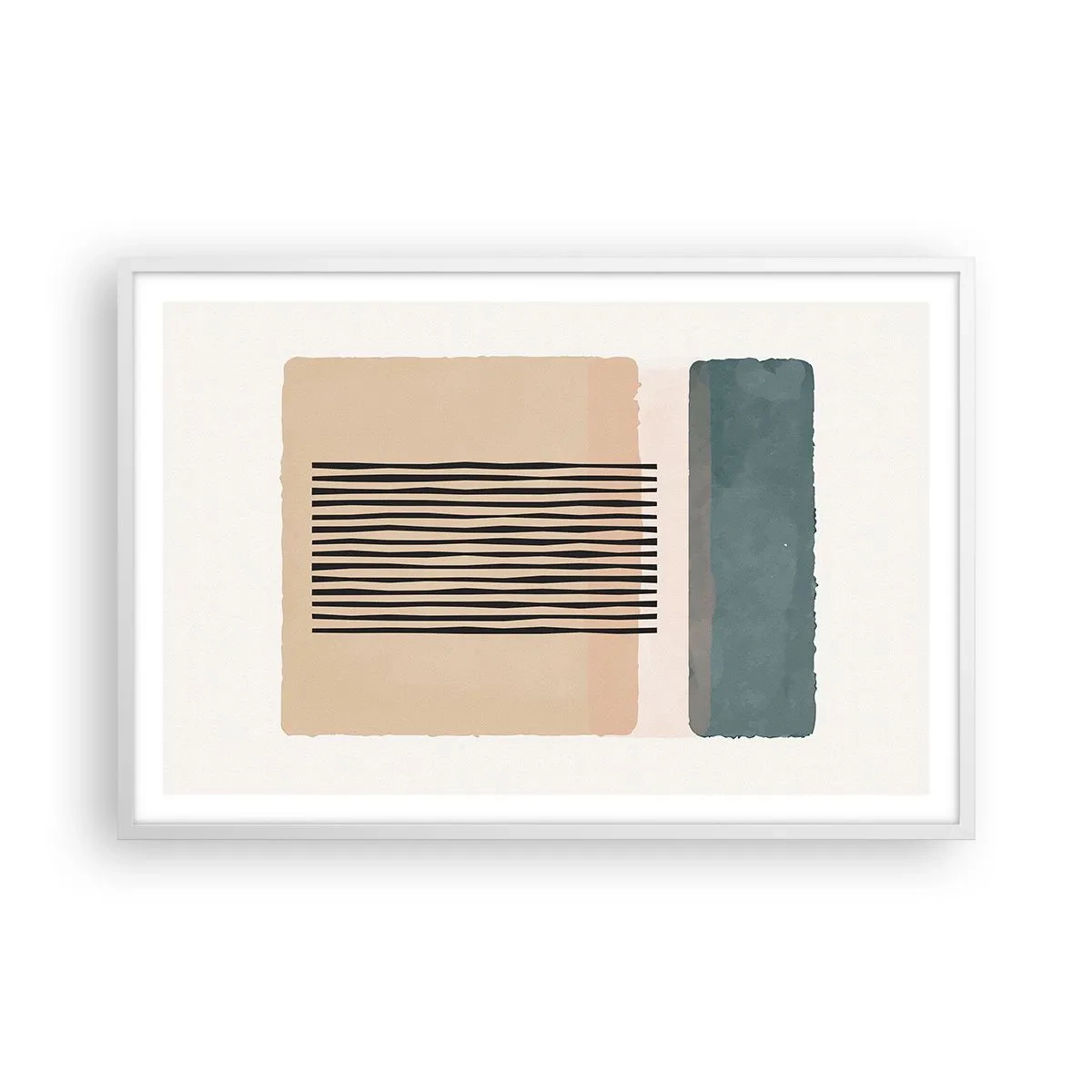 Poster in einem weißen Rahmen - Alles ist in Ordnung - 91x61 cm
