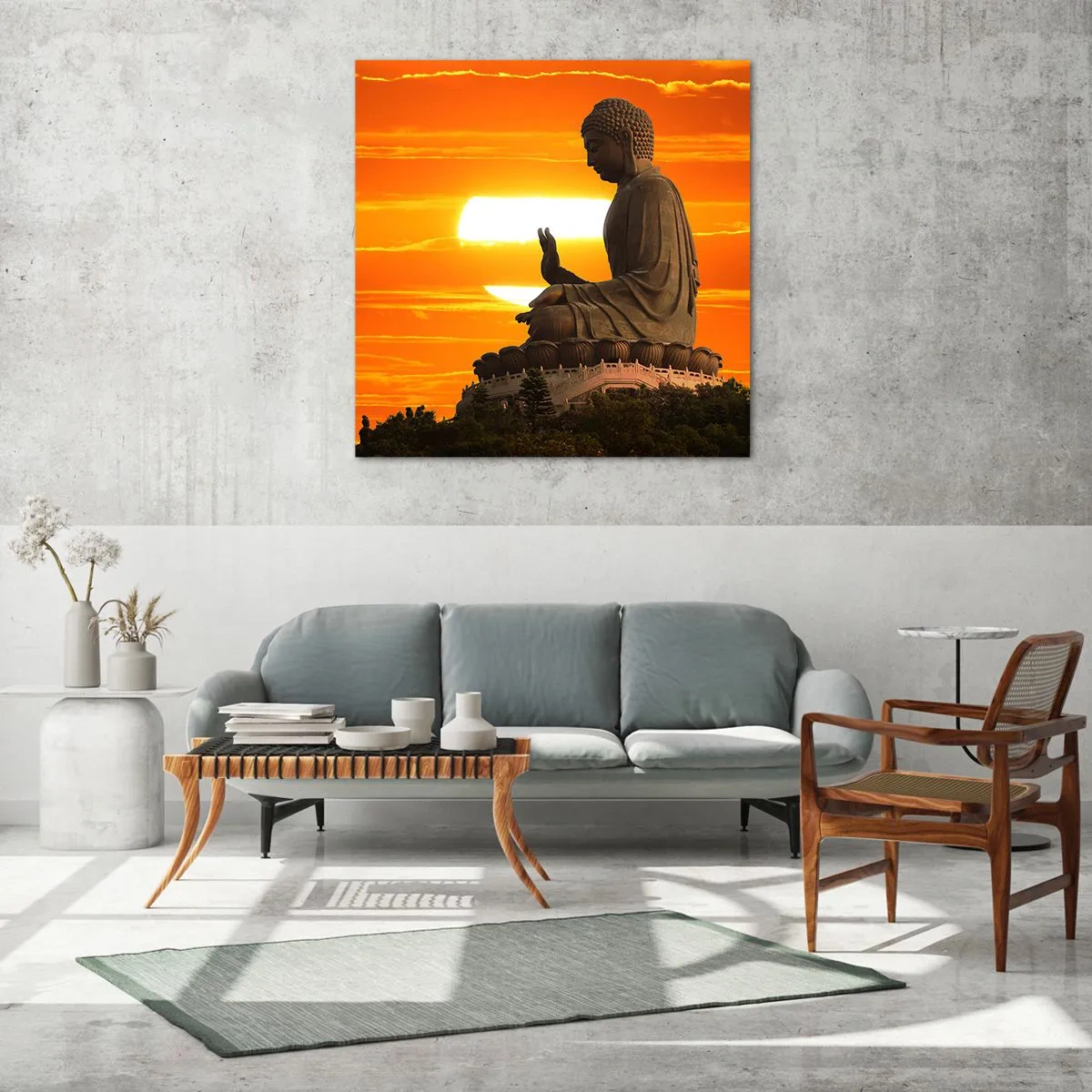 Glasbild - Bild auf glas - Keine Angst vor der Welt - 40x40 cm