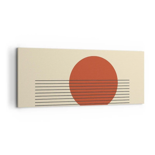 Bild auf Leinwand - Leinwandbild - Immer wieder und weiter - 100x40 cm