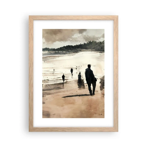 Poster in einem Rahmen aus heller Eiche - Einberufen - 30x40 cm