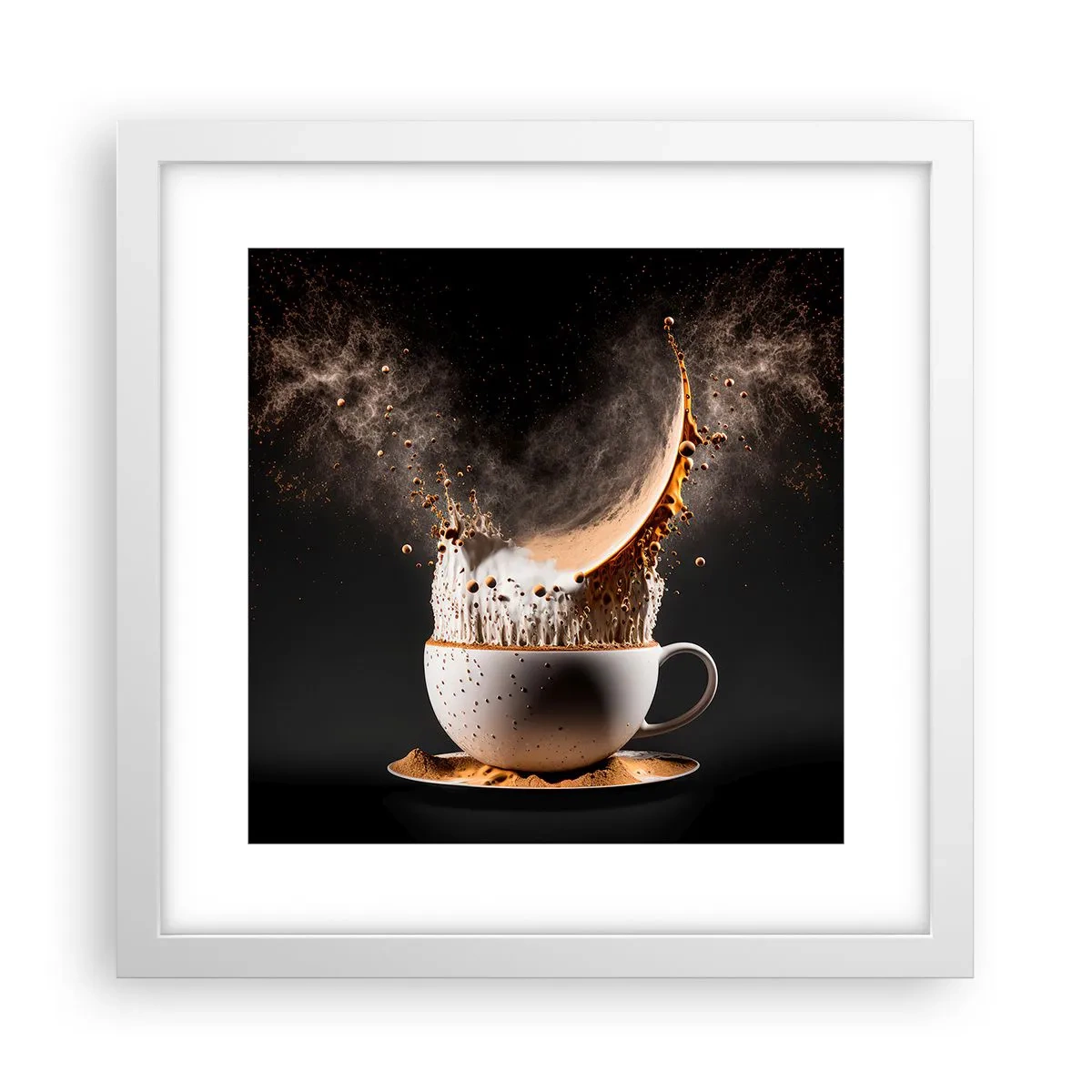 Poster in einem weißen Rahmen - Geschmacksexplosion - 30x30 cm