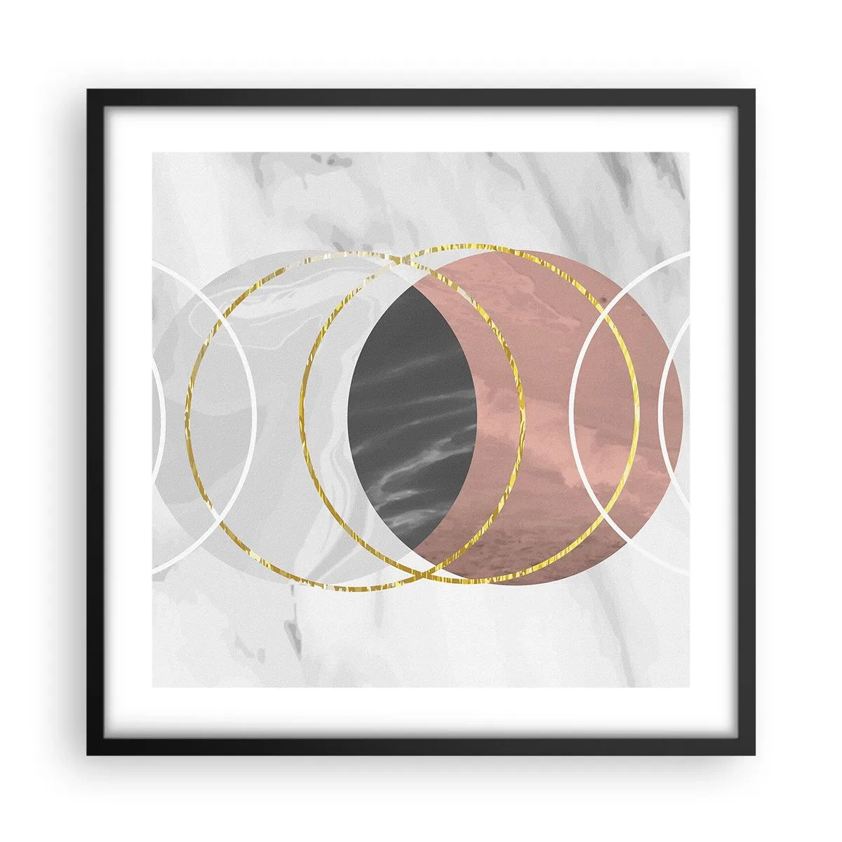 Poster in einem schwarzem Rahmen - Musik der Sphären - 50x50 cm