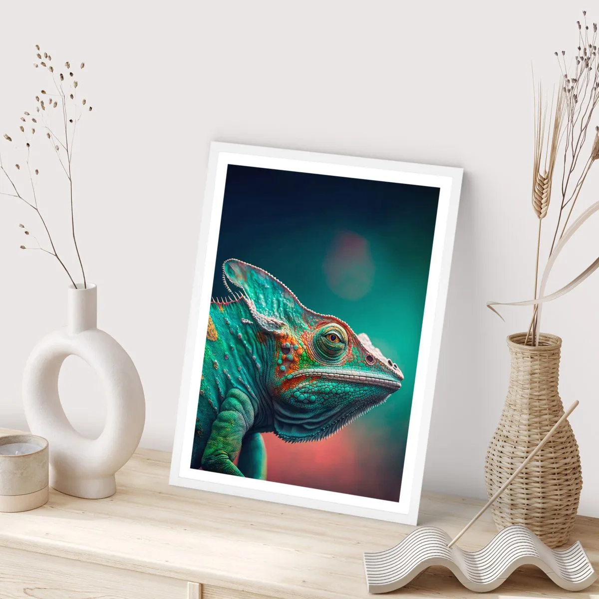 Poster in einem weißen Rahmen - Siehst du mich? Nicht gut… - 61x91 cm