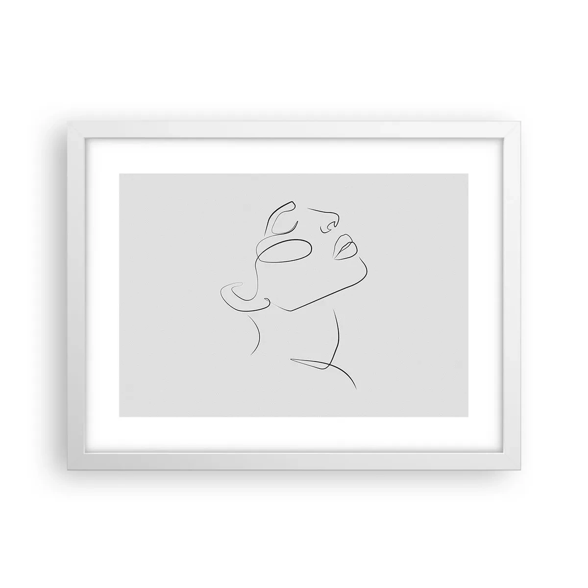 Poster in einem weißen Rahmen - Die Drehungen und Wendungen der Träume - 40x30 cm