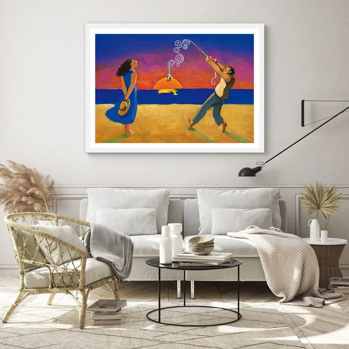 Poster in einem weißen Rahmen - Mehr als ein Sternchen vom Himmel - 40x30 cm