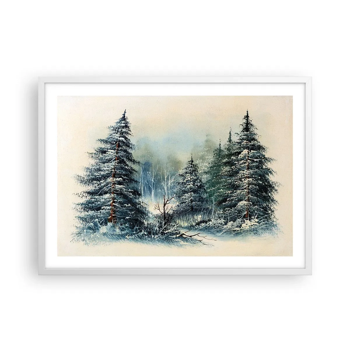 Poster in einem weißen Rahmen - Bereit für Weihnachten - 70x50 cm