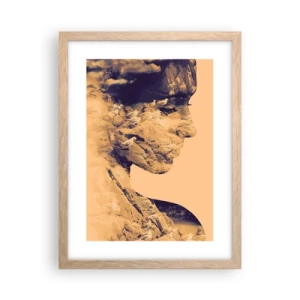 Poster in einem Rahmen aus heller Eiche - Von Natur aus schön - 30x40 cm