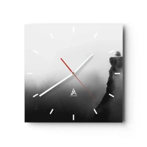 Wanduhr - Glasuhr - Am Rande der Welt - 40x40 cm