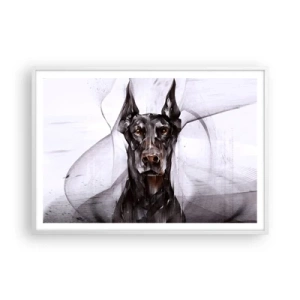 Poster in einem weißen Rahmen - Edelgeboren - 100x70 cm