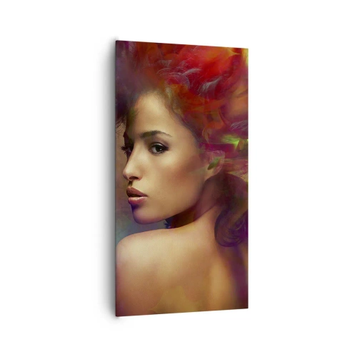 Bild auf Leinwand - Leinwandbild - Schöner als ein Regenbogen, so zart wie ein Nebel - 65x120 cm