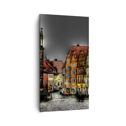 Bild auf Leinwand - Leinwandbild - Es fehlt nur noch ein verzaubertes Taxi - 45x80 cm